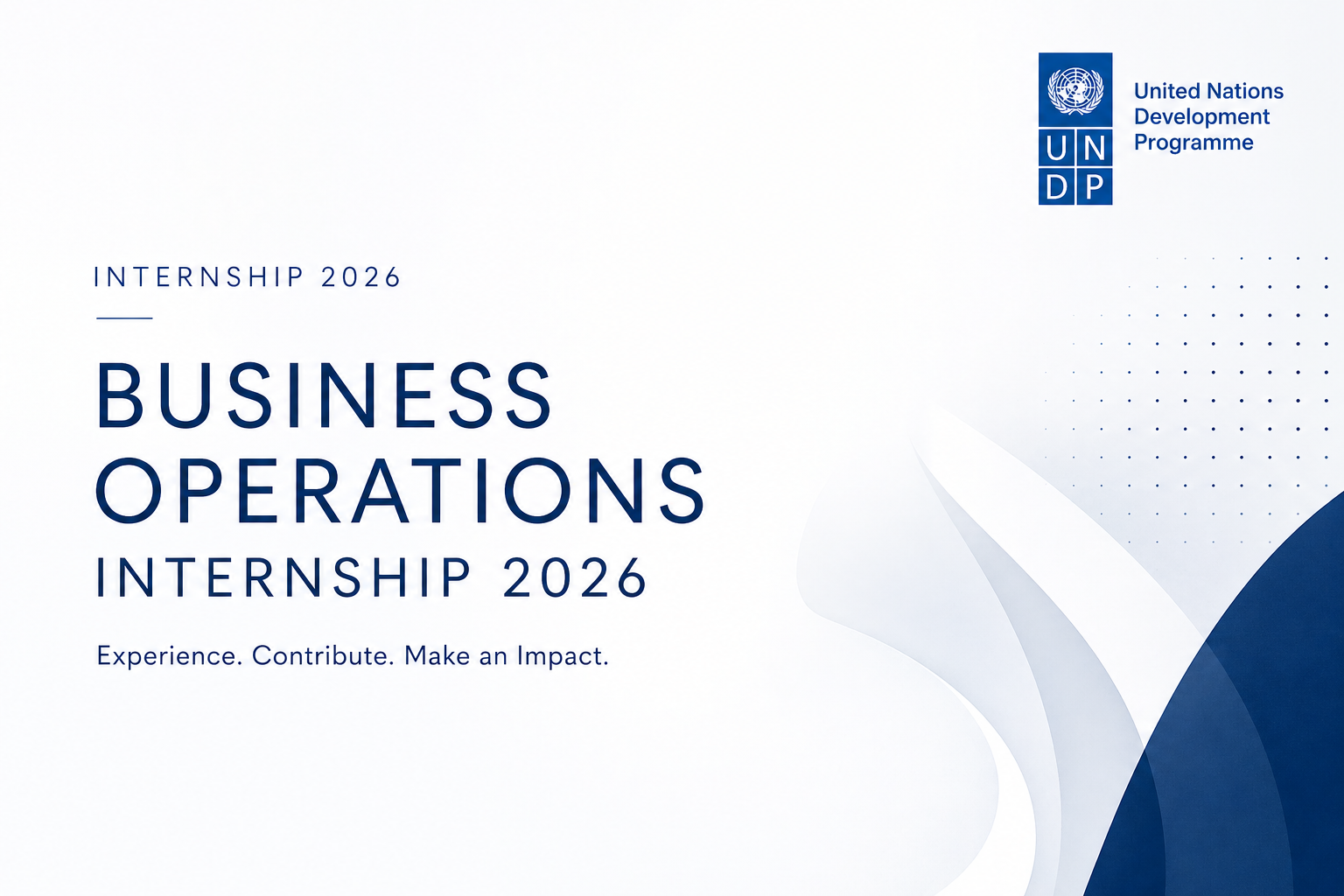 UNDP Business Operations Internship