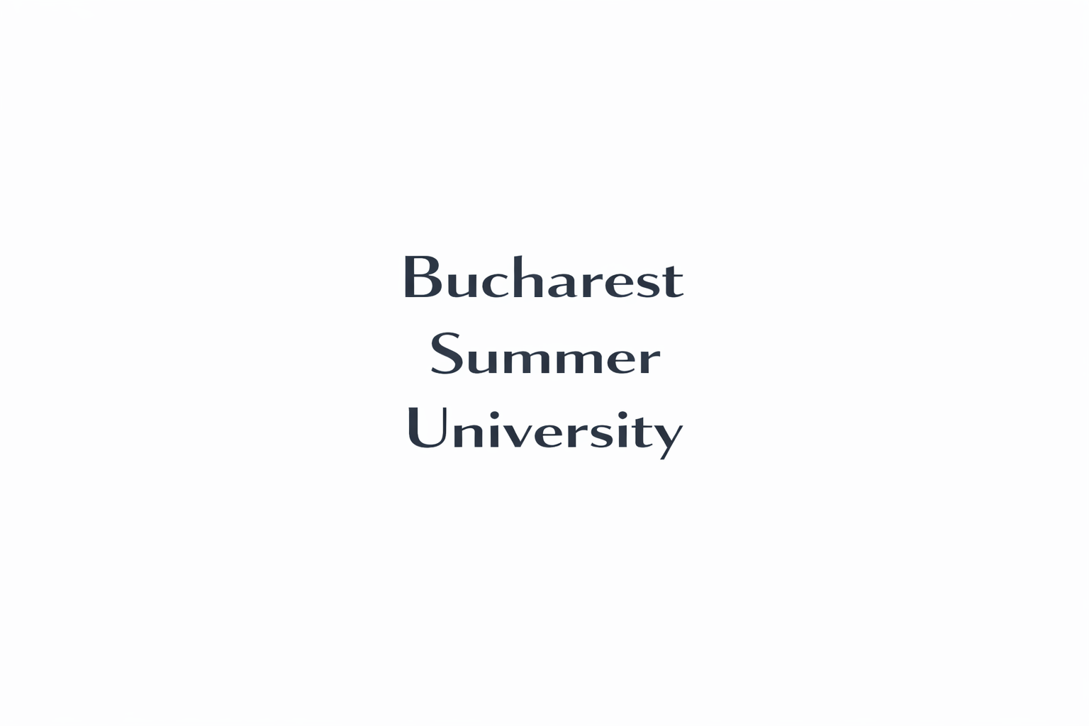 Bucharest Summer University