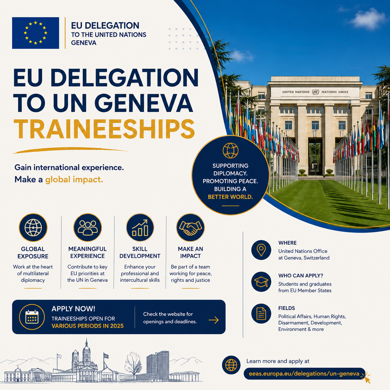 Traineeships at the EU Delegation to the UN