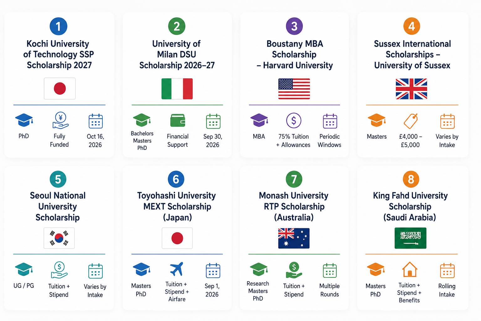 Global Scholarships 2026–2027