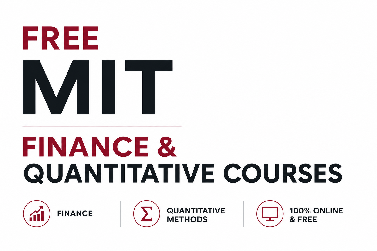 MIT Finance & Quantitative Courses