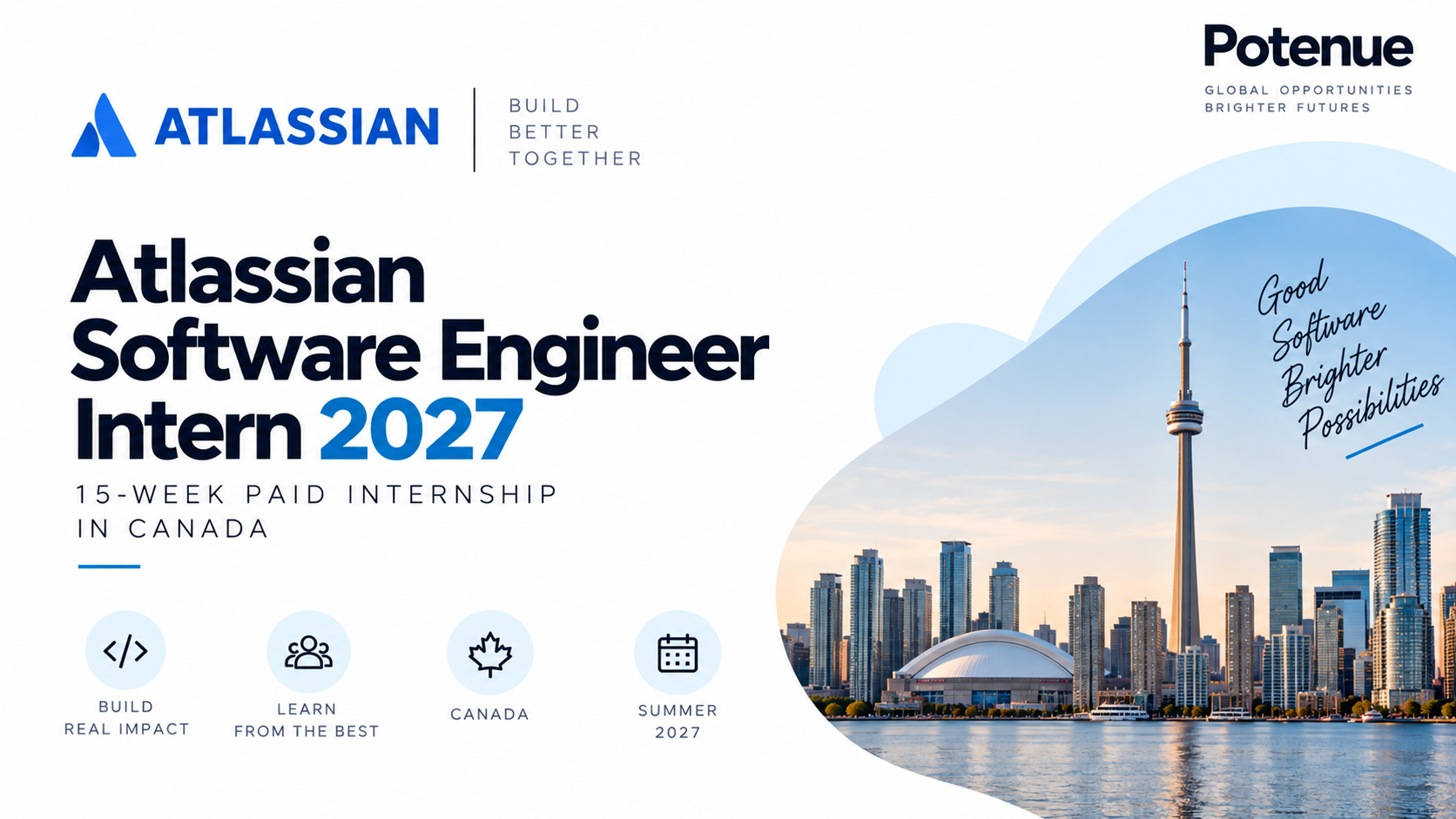 Atlassian Software Engineer Intern 2027 in Canada: Paid 15-Week Tech Internship