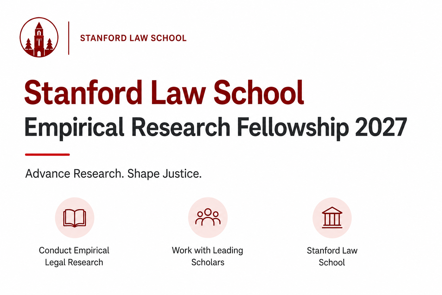 Stanford Law School Empirical Research Fellowship 2027