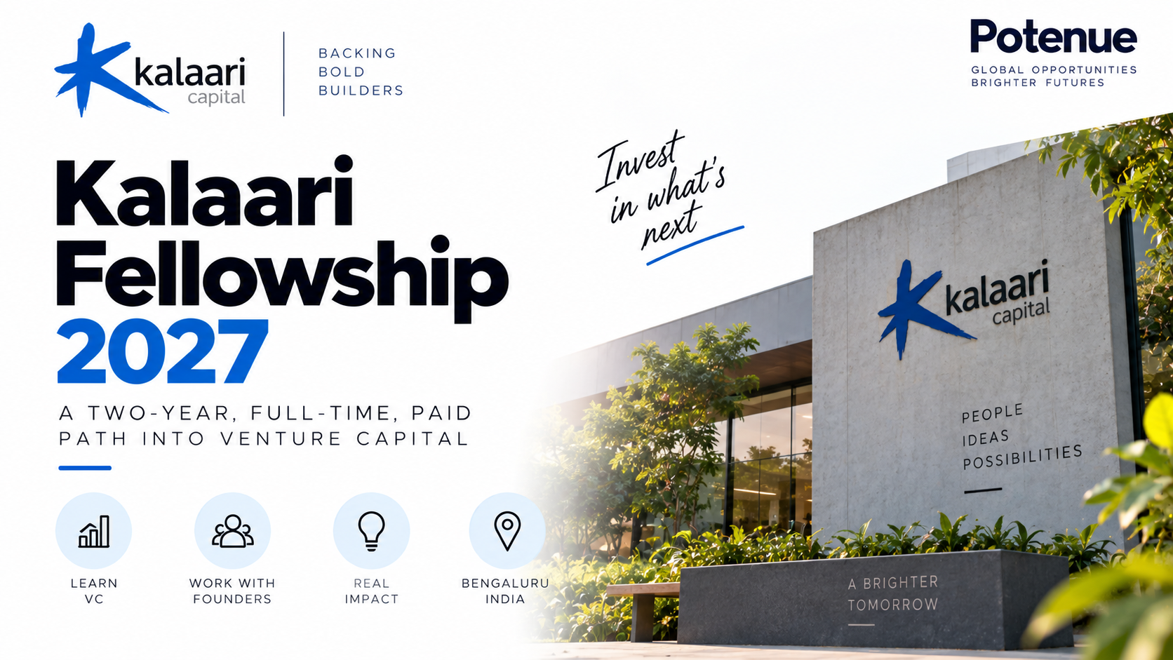 Kalaari Fellowship 2027: Paid Venture Capital Apprenticeship in India