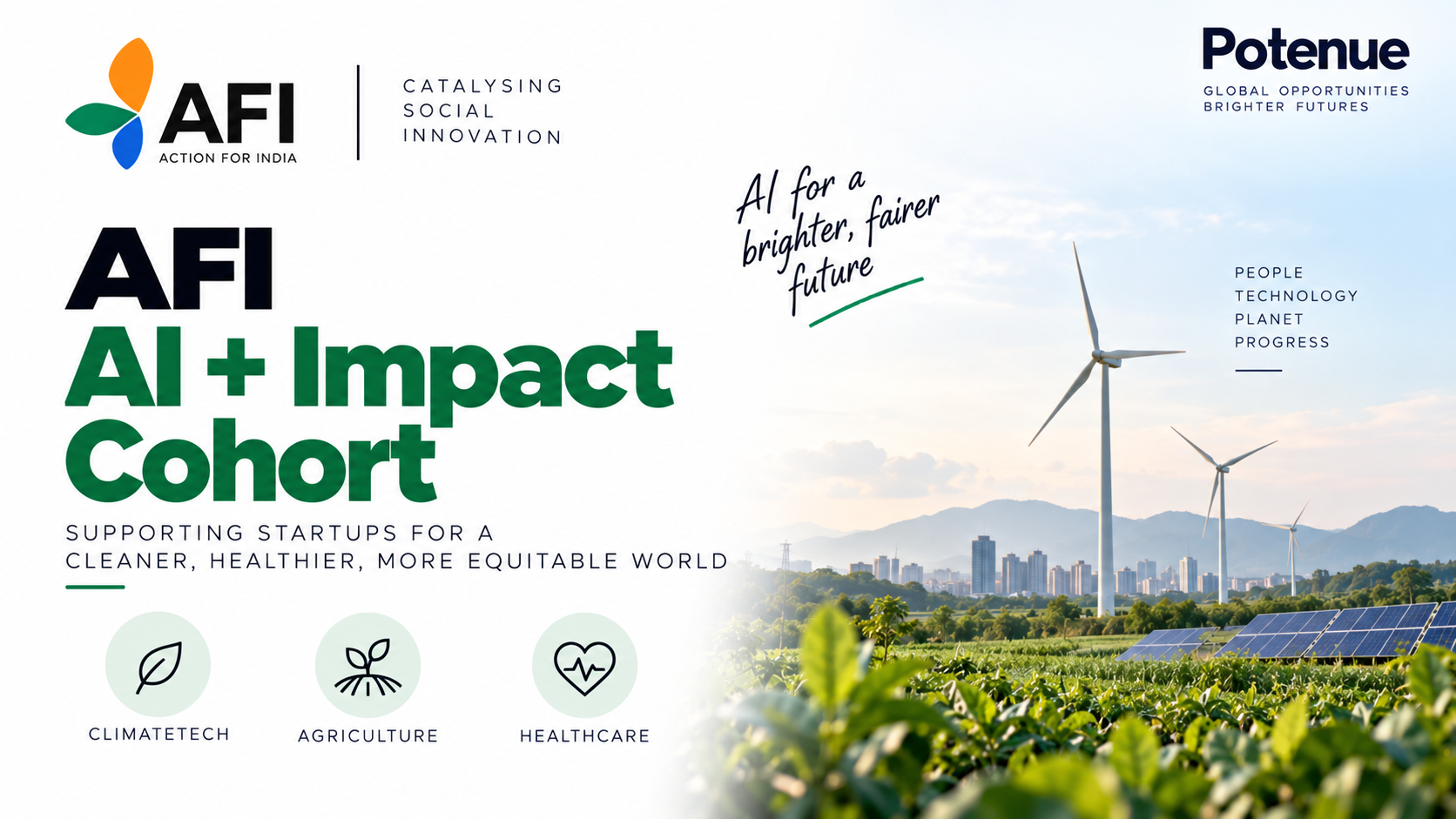 AFI AI + Impact Cohort: 5-Month Equity-Free Accelerator for AI Startups