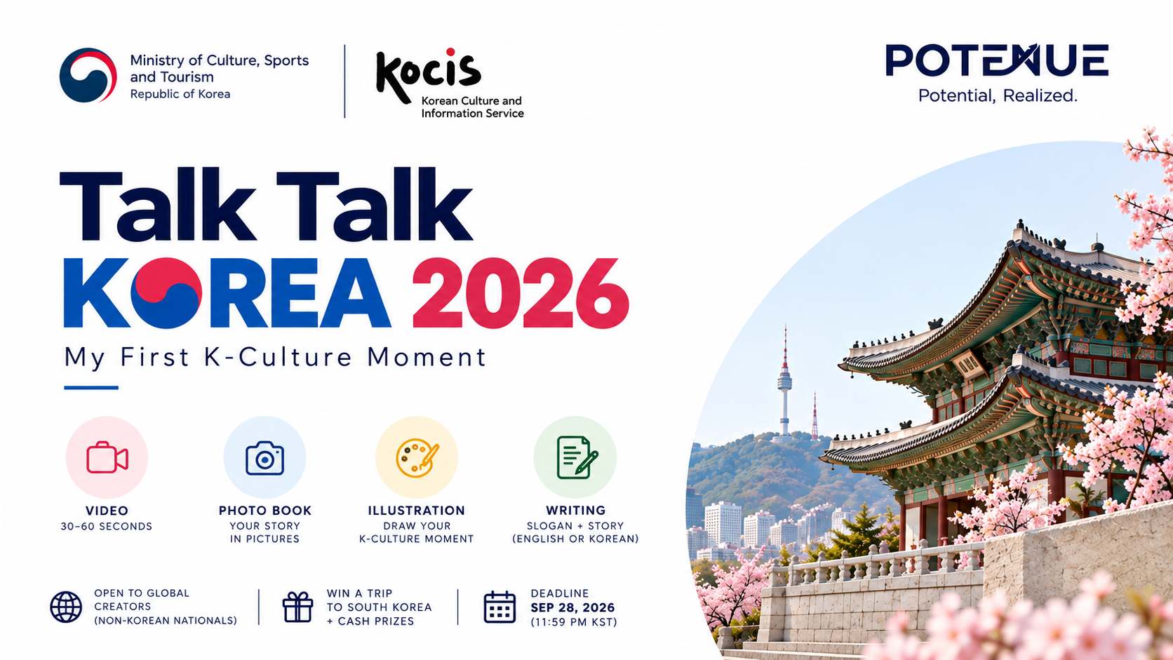 Talk Talk Korea Contest 2026: Win a Trip to South Korea