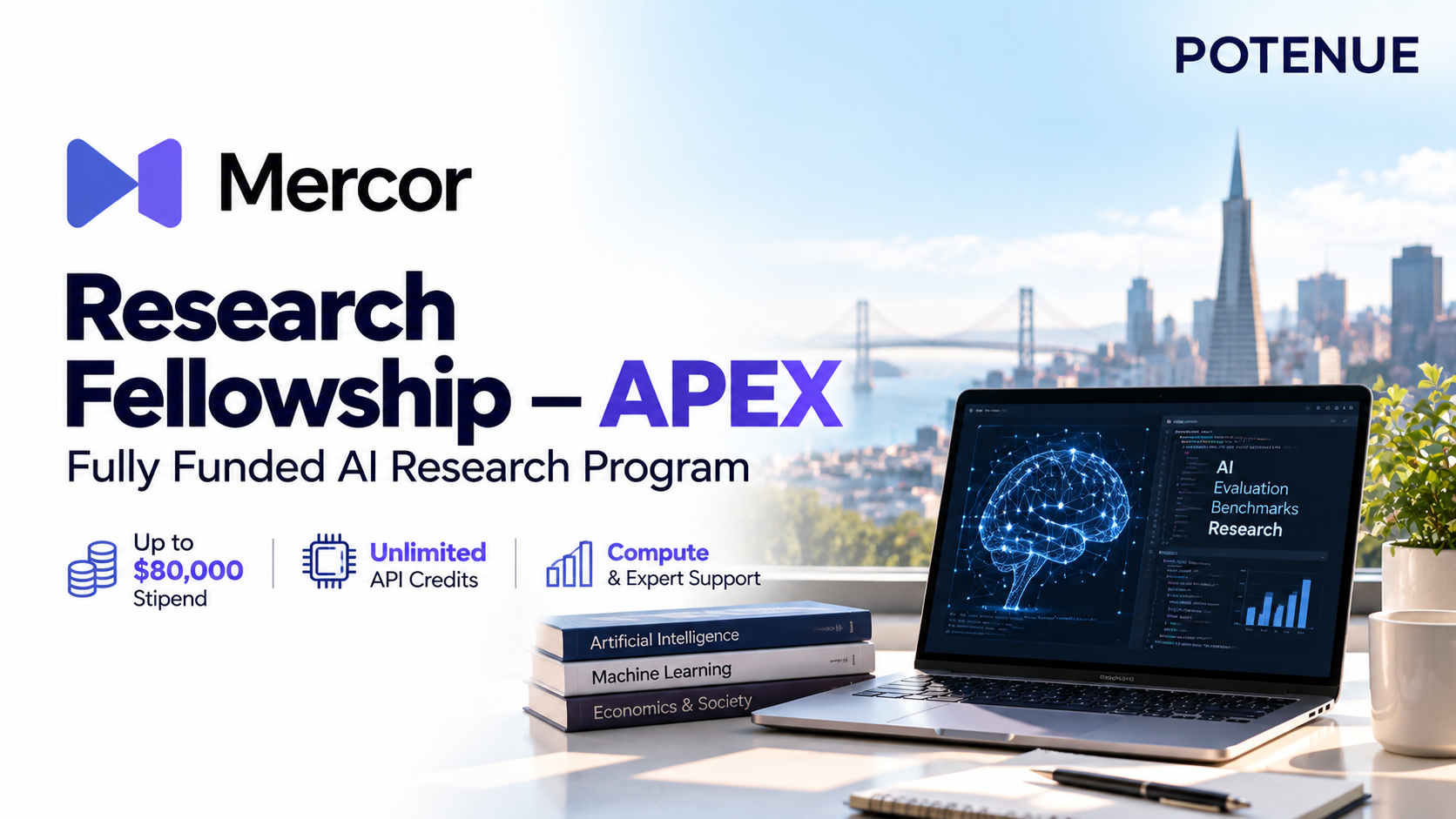 Mercor Research Fellowship — APEX: Up to $80,000 for AI Research