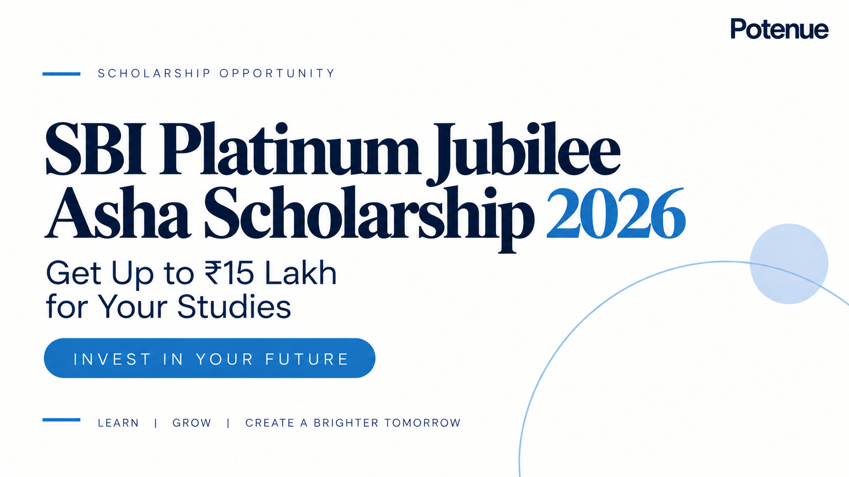 SBI Platinum Jubilee Asha Scholarship
